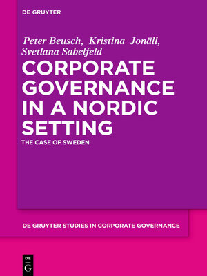 cover image of Corporate Governance in a Nordic Setting